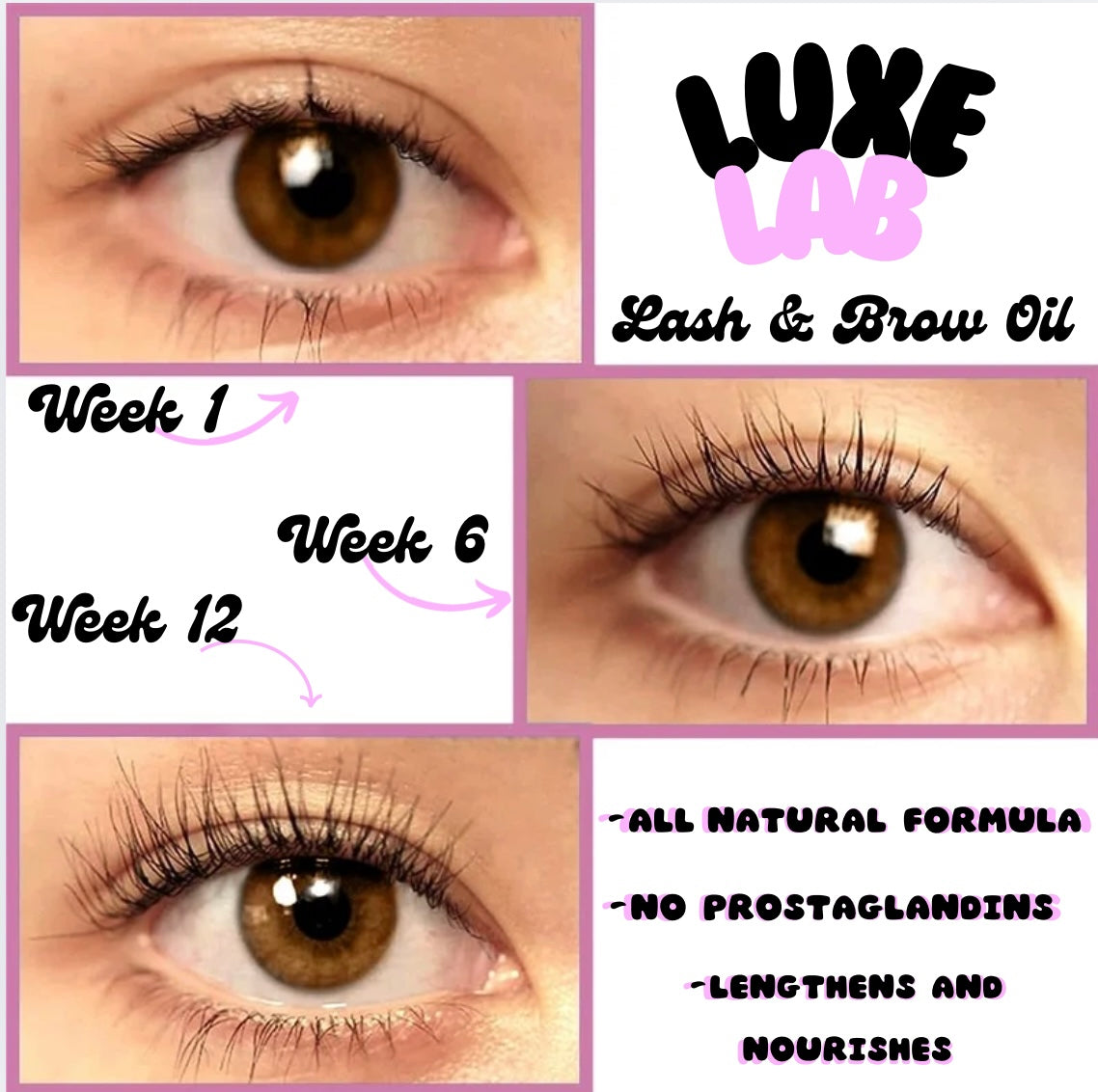 Lash & Brow Growth Oil Double Sided