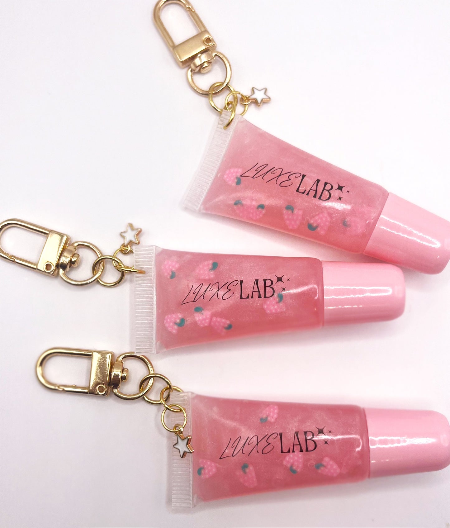 Raspberry Shimmer Keychain Gloss