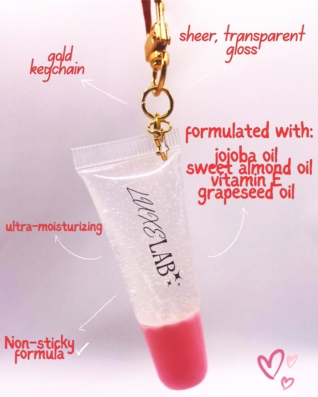 Tropical Clear Keychain Lipgloss