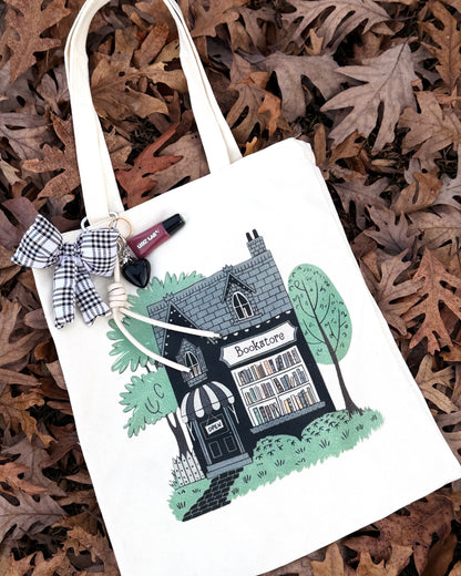 Bookstore Tote Bag + Charm + Gloss